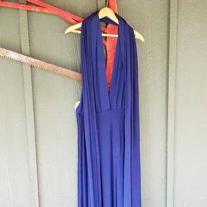 Navy blue Lulu's multi way wear dress.